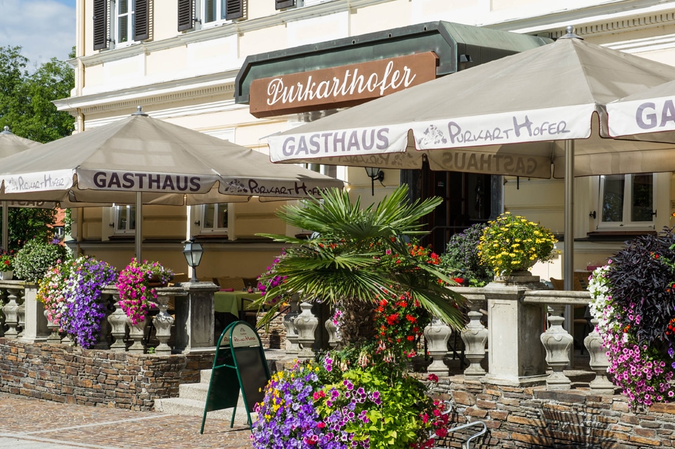 Sonnige Terrasse und Gastgarten in Fernitz Graz-Umgebung